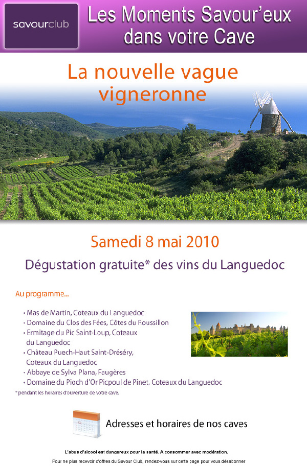 E-mailing html - Agence : SAVOUR CLUB