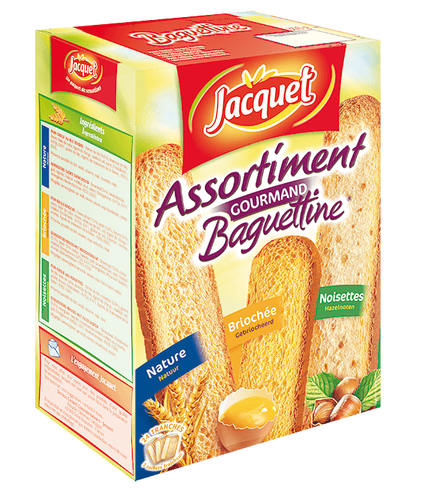Document d’éxécution packaging biscottes - Annonceur : Jacquet - Agence : IDEOPS
