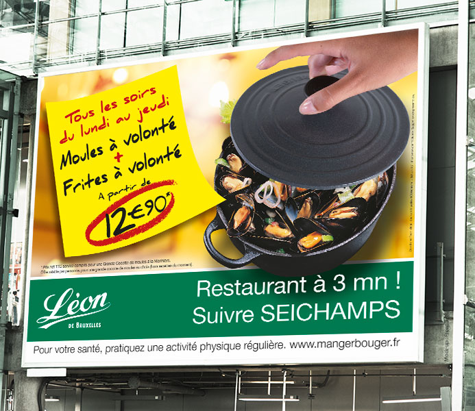 4x3 Léon de Bruxelles - Agence : Good and Food