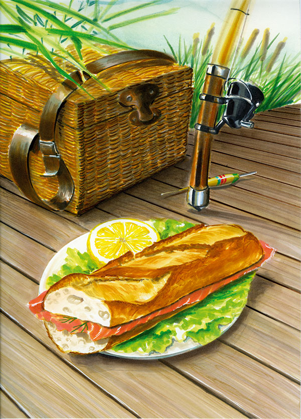 Rough esquissé aux feutres - Client : Mitchell - Agence : APACHE