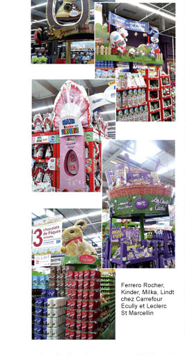 Ferrero Rocher Kinder Milka Lindt chez Carrefour