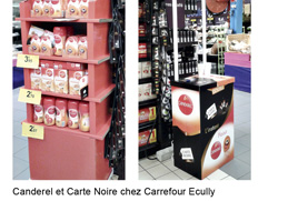 Canderel et Carte Noire chez Carrefour