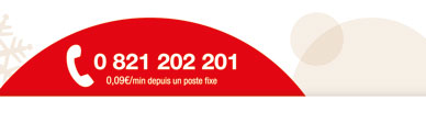 0 821 202 201 - 0,09/min depuis un poste fixe